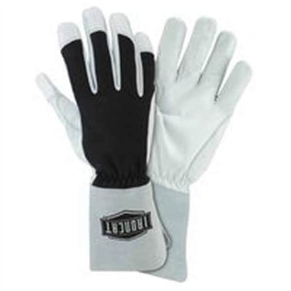 West Chester Protective Gear West Chester 813-9073/L Nomex Tig Gloves; Large; Black; White & Gray 813-9073/L - main